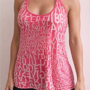 lululemon athletica Pink Graphic Racerback Tank